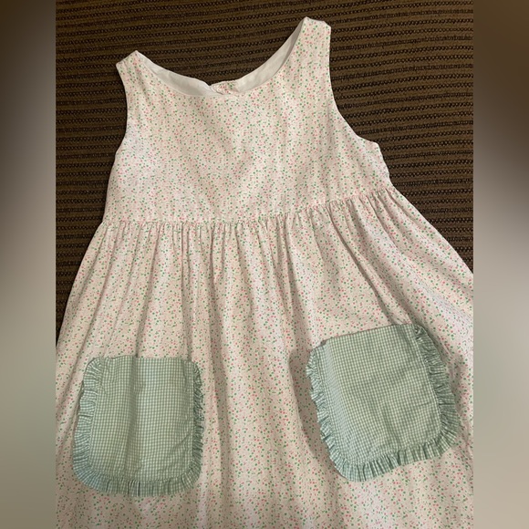 Boutique brand, James and Lottie Floral & Gingham Sleeveless Dress-Exc cond-Sz 6 - Picture 2 of 11